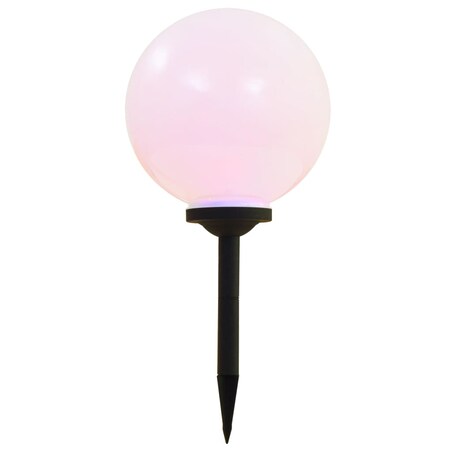 vidaXL Kuliste lampy solarne na zewnątrz, 2 szt., LED, 30 cm, RGB