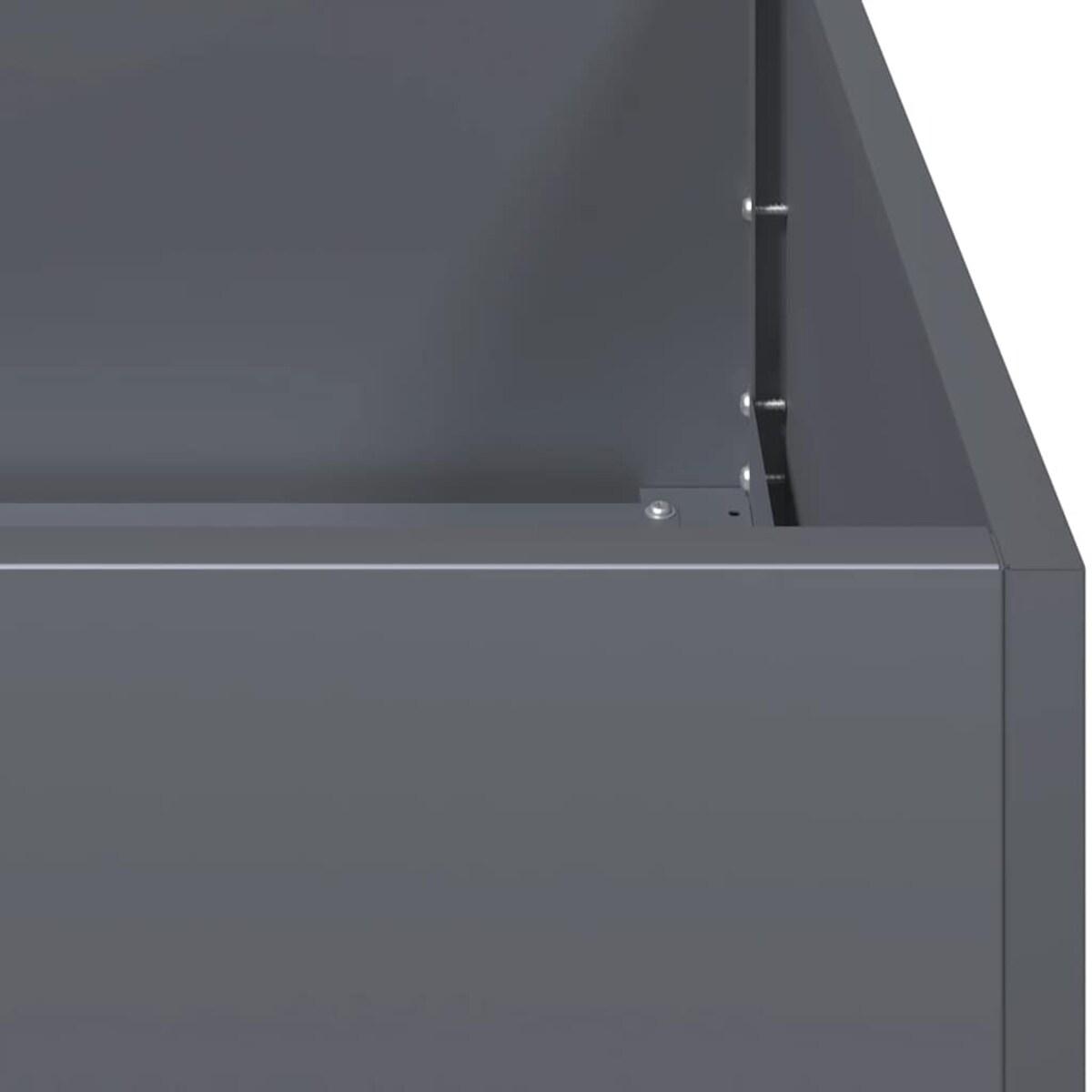 vidaXL Doniczka Antracyt 200x80x40 cm Stal