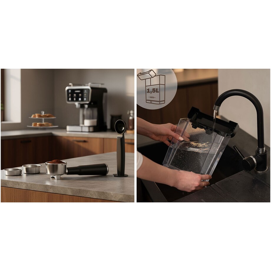 Ekspres do kawy ciśnieniowy kolbowy ze spieniaczem Berdsen BD-773 377300