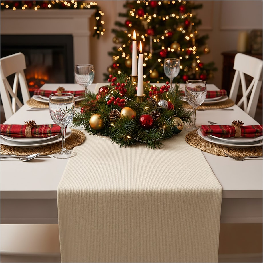 Bieżnik Świąteczny Na Stół Obrus 200X28 Dekoracyjny Ozdobny Na Święta