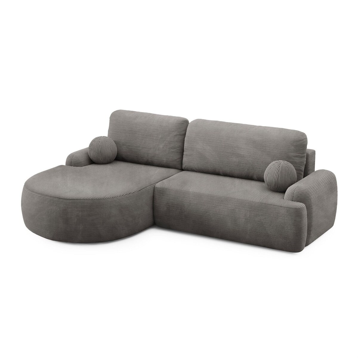 Zaokrąglony narożnik CLEO II z funkcją spania, wersja lewa, Poso 115