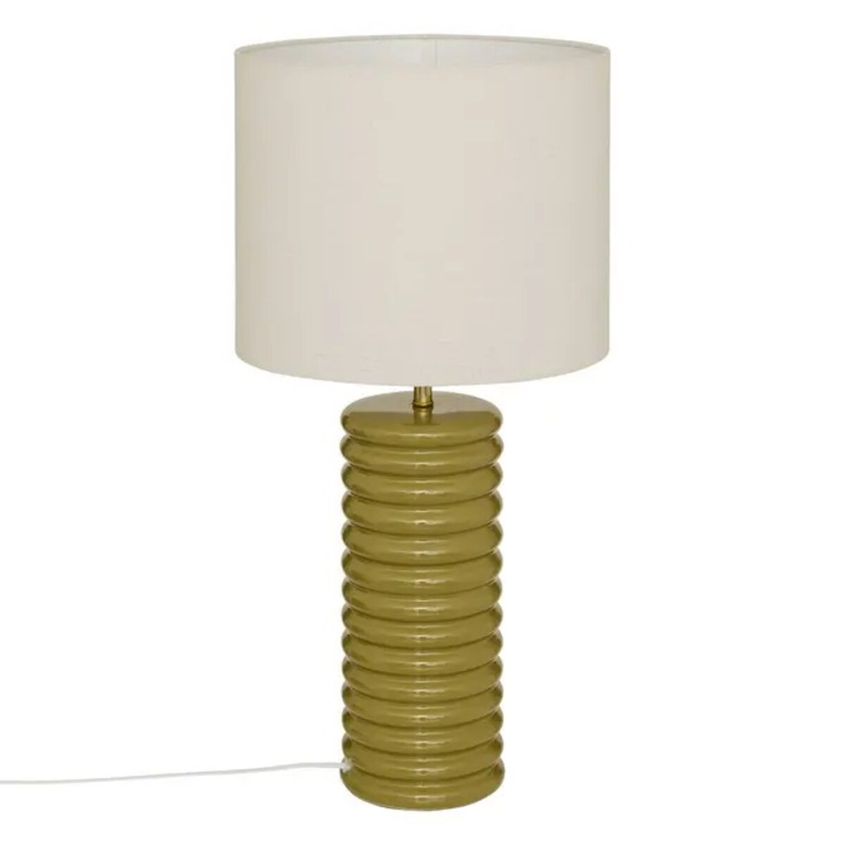 Lampa stojąca, ceramika, khaki, Vinus, 69 cm