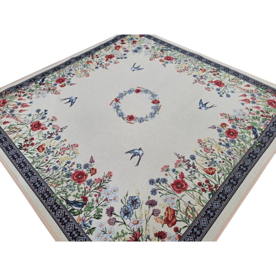 Obrus Na Stół 100X100 Cm Ozdobny Dekoracyjny Rondine