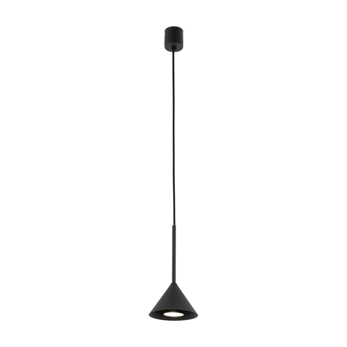 Lampa wisząca czarna CONO BLACK MINI 10304 TK Lighting GU10 metalowa minimalistyczna regulowana do salonu kuchni jadalni