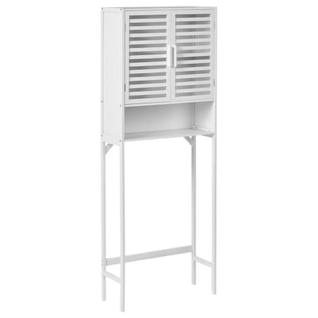 Szafka łazienkowa OKARCHE Bambus 63 cm Biały