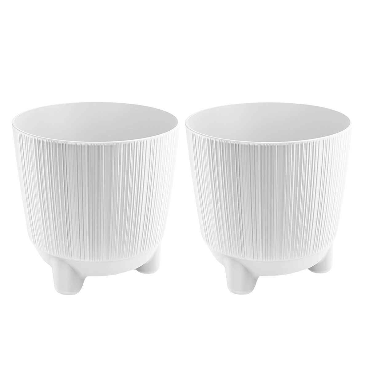 Doniczka Osłonka Okrągła Na Kwiaty 14,5 Cm Zestaw