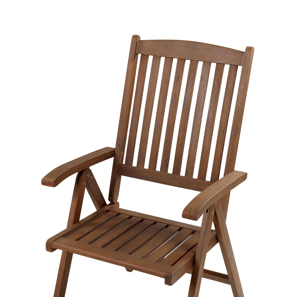 Krzesło ogrodowe AMANTEA Drewno akacjowe Ciemnobrązowy