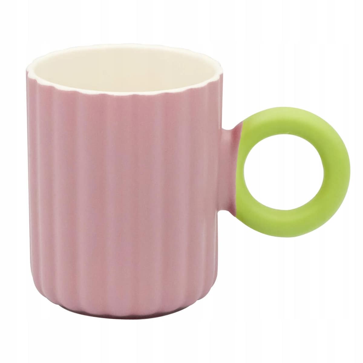 KUBEK PORCELANOWY NA KAWĘ HERBATĘ CZEKOLADĘ FIOLETOWY Z UCHWYTEM 350 ML PREZENT UPOMINEK DLA KOBIETY MAMY ŻONY BABCI DZIEWCZYNY KOLEŻANKI NIEJ