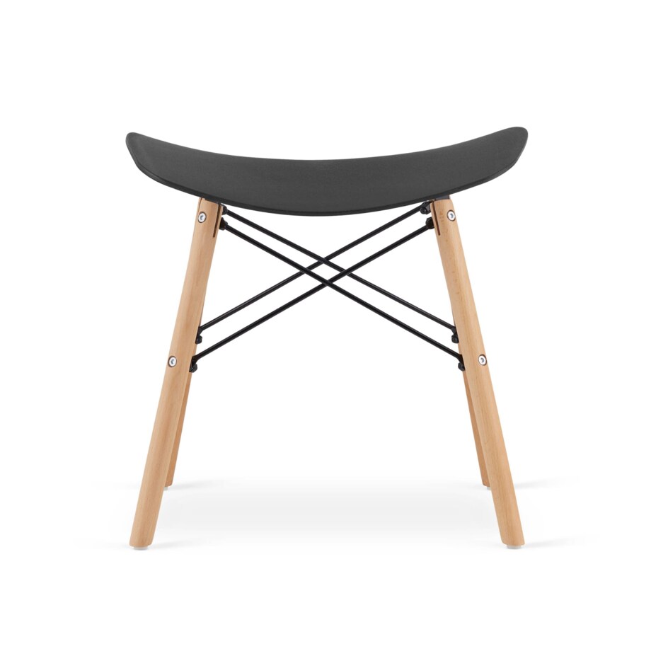 Taboret Korfu Krzesełko Do Kuchni - Czarny X 3