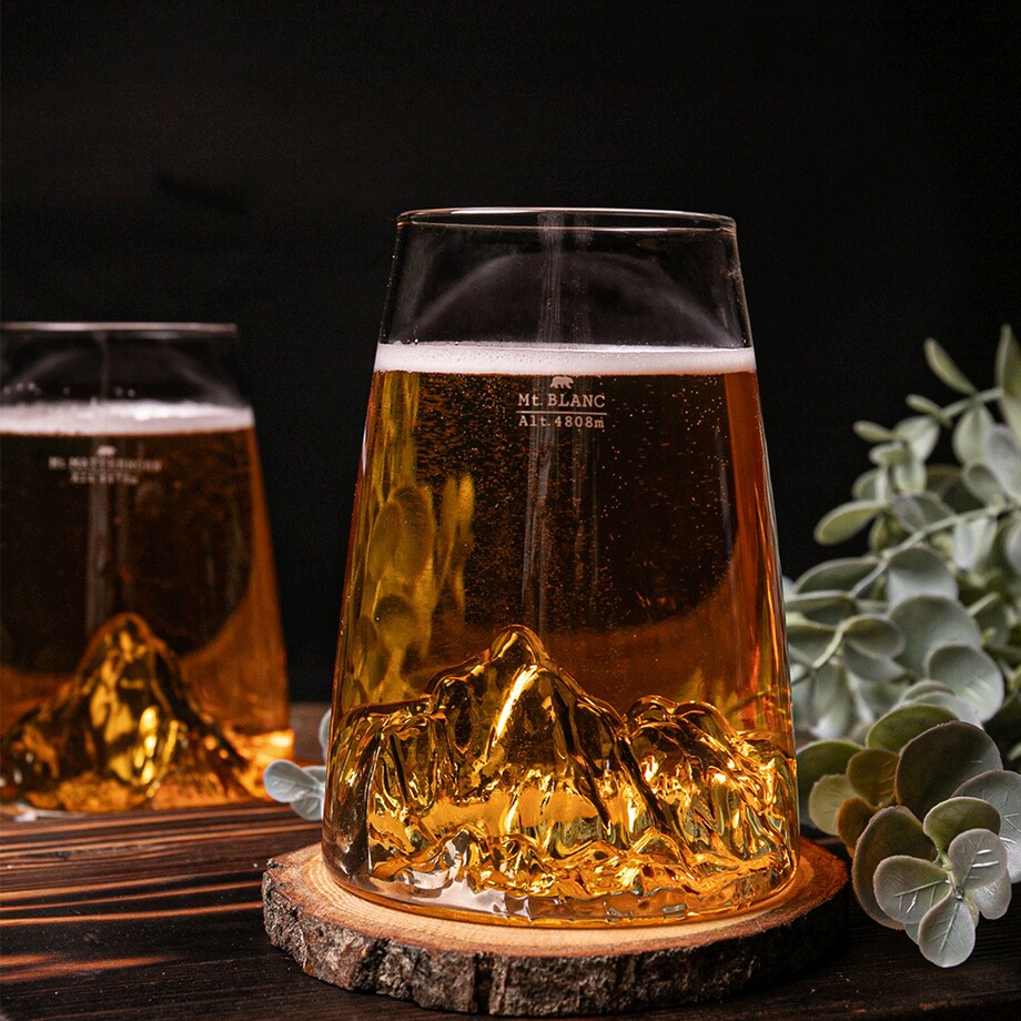 Szklanka Long Drink - Topographic - Mont Blanc