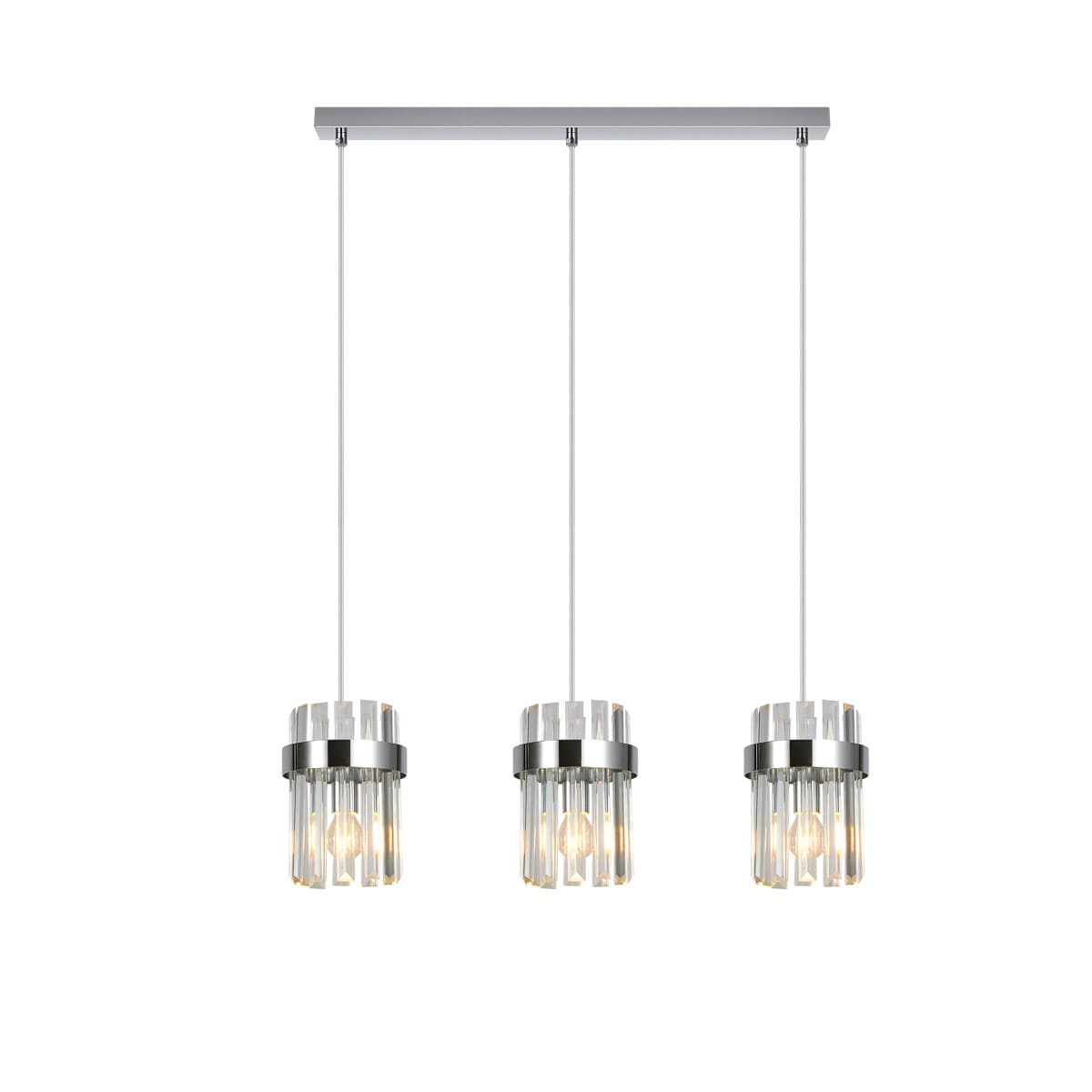 Lampa sufitowa wisząca Light Prestige Vetro chrom 3 x E14 1 szt.
