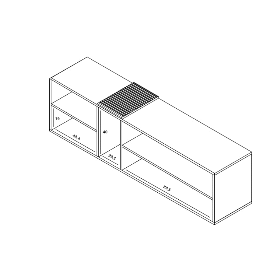 Szafka RTV Loft Komoda RTV Loft Biały MAT 160 cm