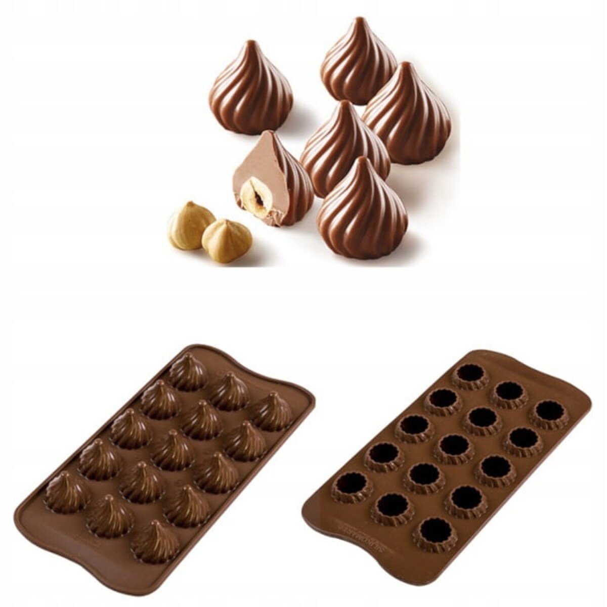 FORMA do pieczenia CZEKOLADEK silikon 15 szt. K2