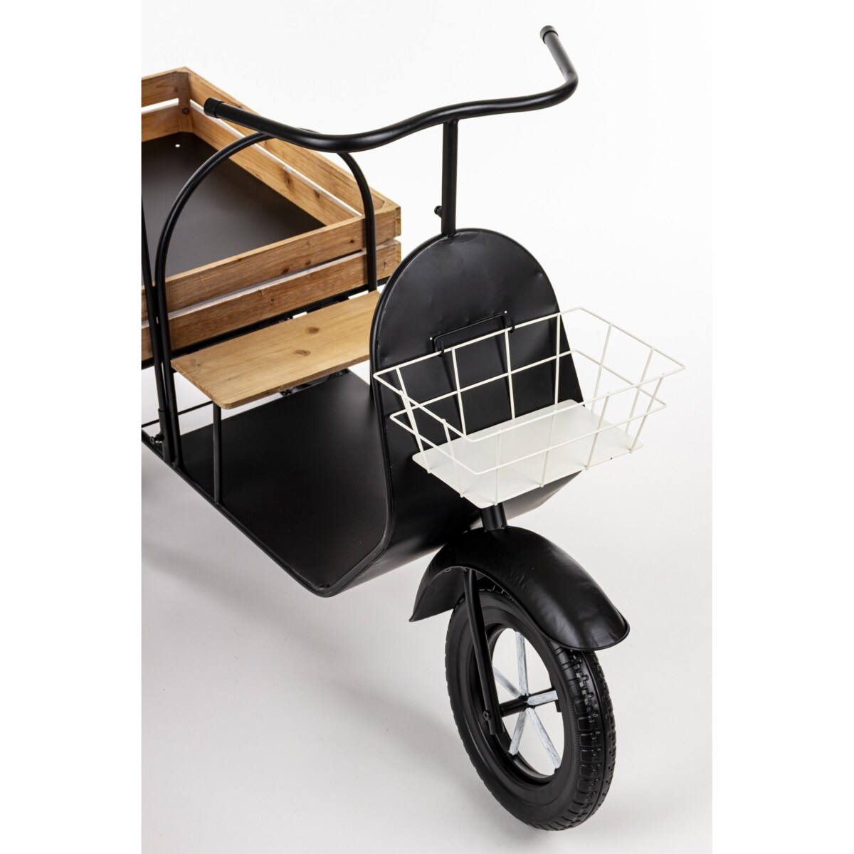 Kwietnik metalowy na kółkach 108x130x42 cm z okrągłą tablicą