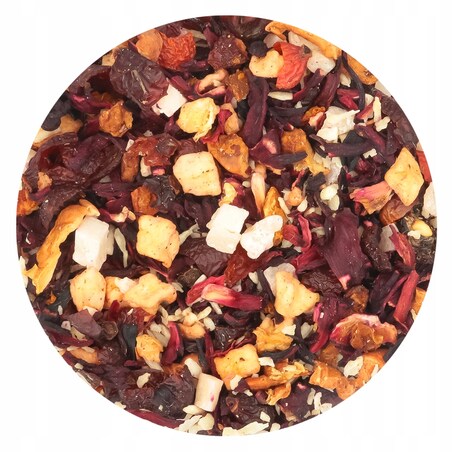 Herbata owocowa sypana PINA COLADA o smaku tropikalnym PREMIUM Cup&You - herbata liściasta sypana mieszanka napar susz - gotowa na prezent upominek