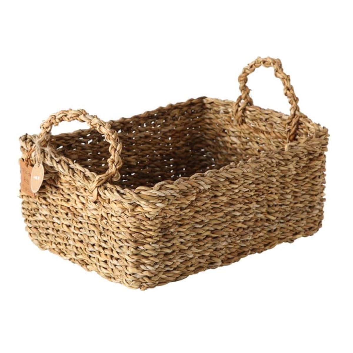 Kosz pleciony SOPHY z uchwytami M-33x24xm