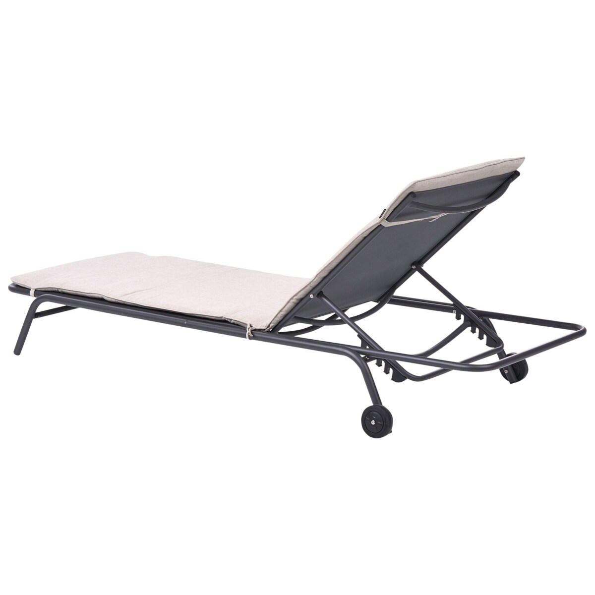 Leżak ogrodowy VOLTERRA Metal Beżowy