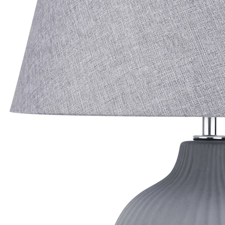 Lampa stołowa FERGUS Ceramika Szary