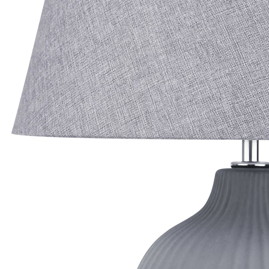 Lampa stołowa FERGUS Ceramika Szary