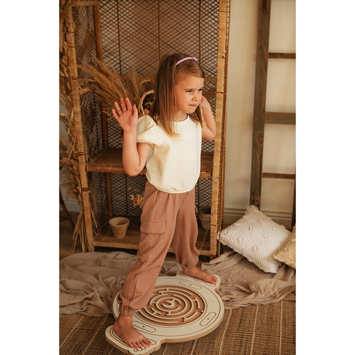 Dysk Balansowania dla dzieci balansujący DREWNIANY CERTYFIKOWANY