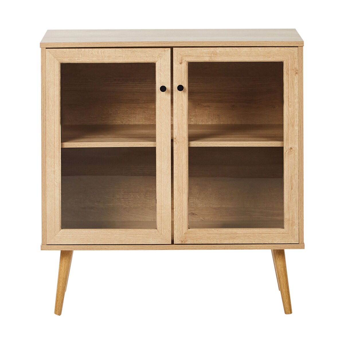 Komoda dwudrzwiowa ALBANY 80 cm 40 cm Jasnobrązowy