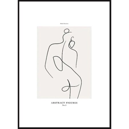 Poster Story, Plakat, Obraz - Kobieta w Konturach No1, wymiary 70 x 100 cm