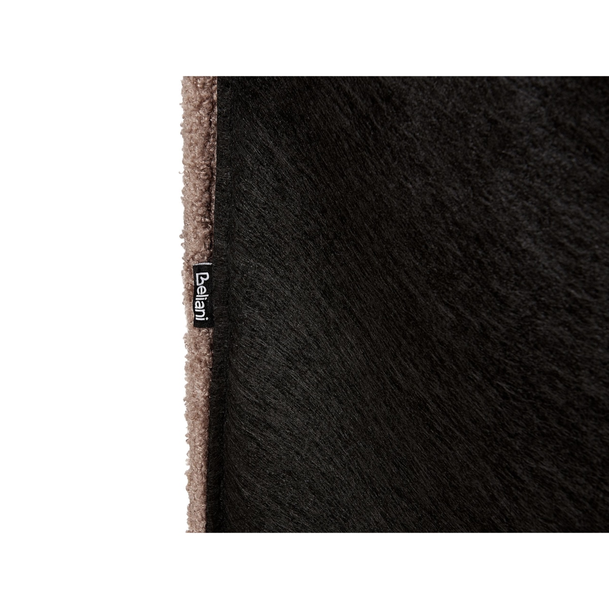 Łóżko boucle 180 x 200 cm brązowe LINARDS