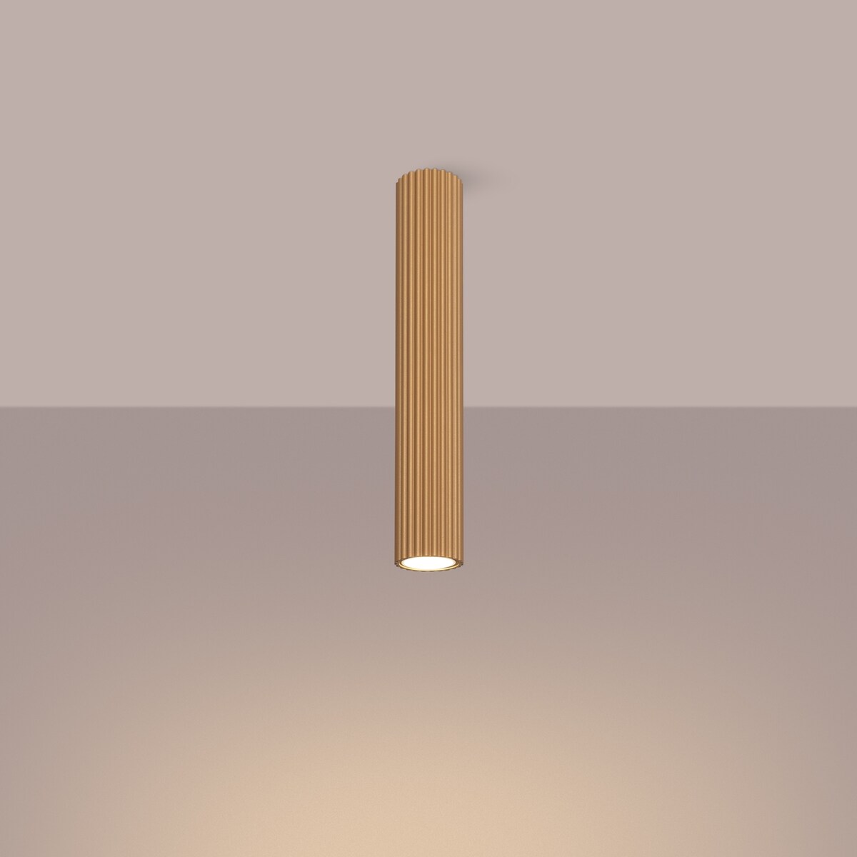 Plafon KARBON 40 złoty