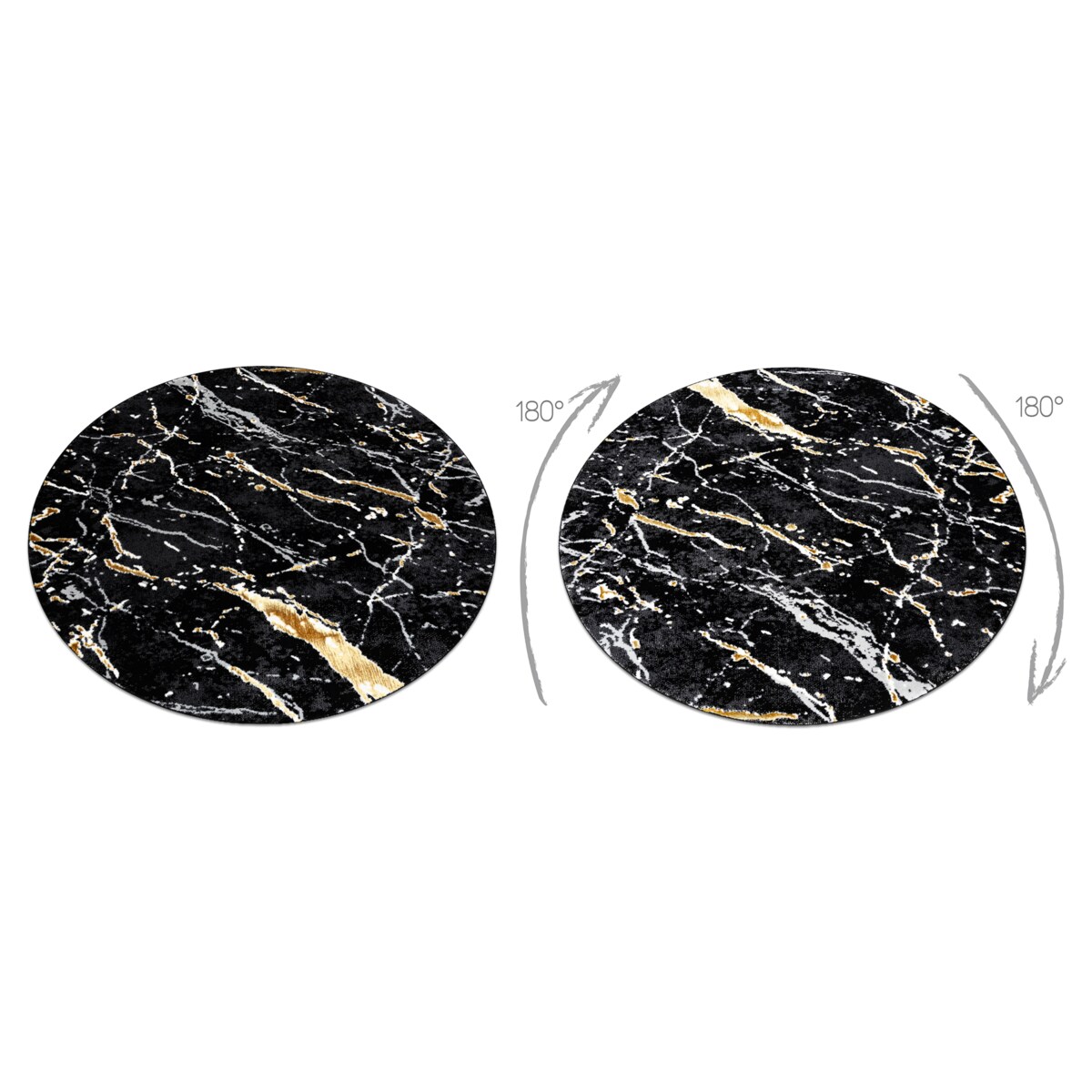 Dywan ALLURE 1963 koło Marmur - koło 200 cm