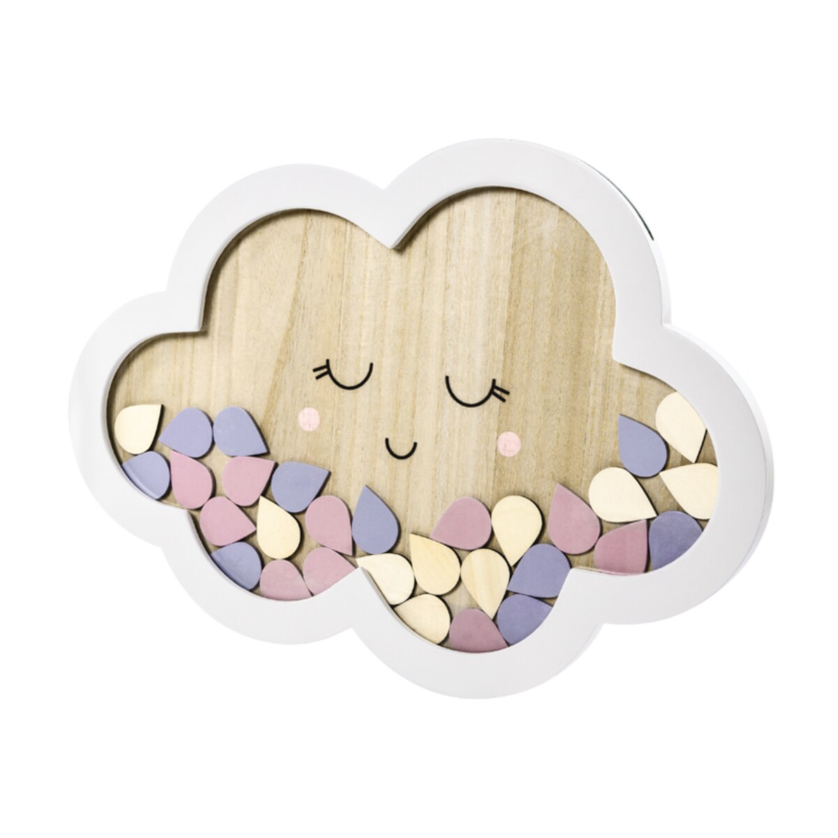 Drewniana księga gości - Chmurka, 30,5x43cm