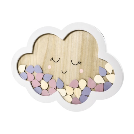 Drewniana księga gości - Chmurka, 30,5x43cm