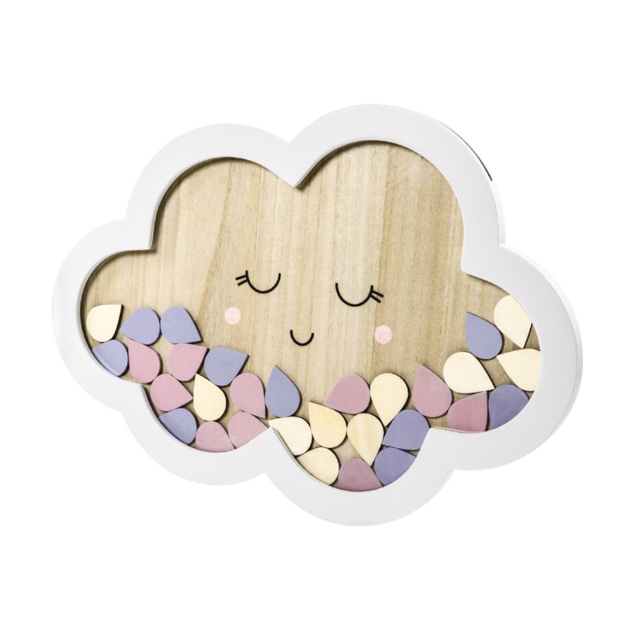 Drewniana księga gości - Chmurka, 30,5x43cm