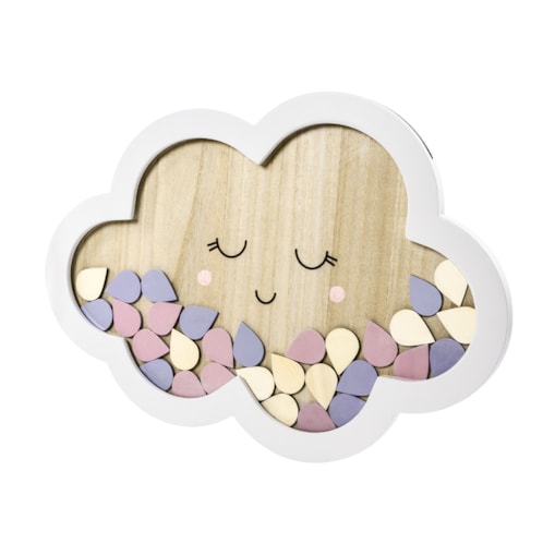 Drewniana księga gości - Chmurka, 30,5x43cm