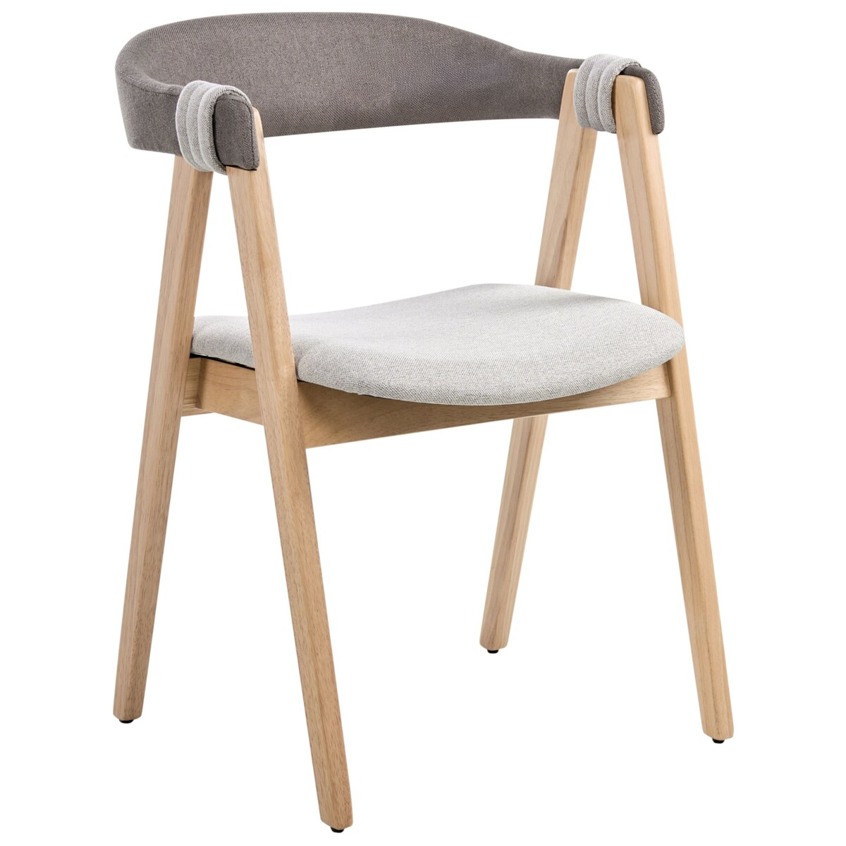 Zestaw 2 krzeseł do jadalni DAY Jasny brąz/ beżowoszary