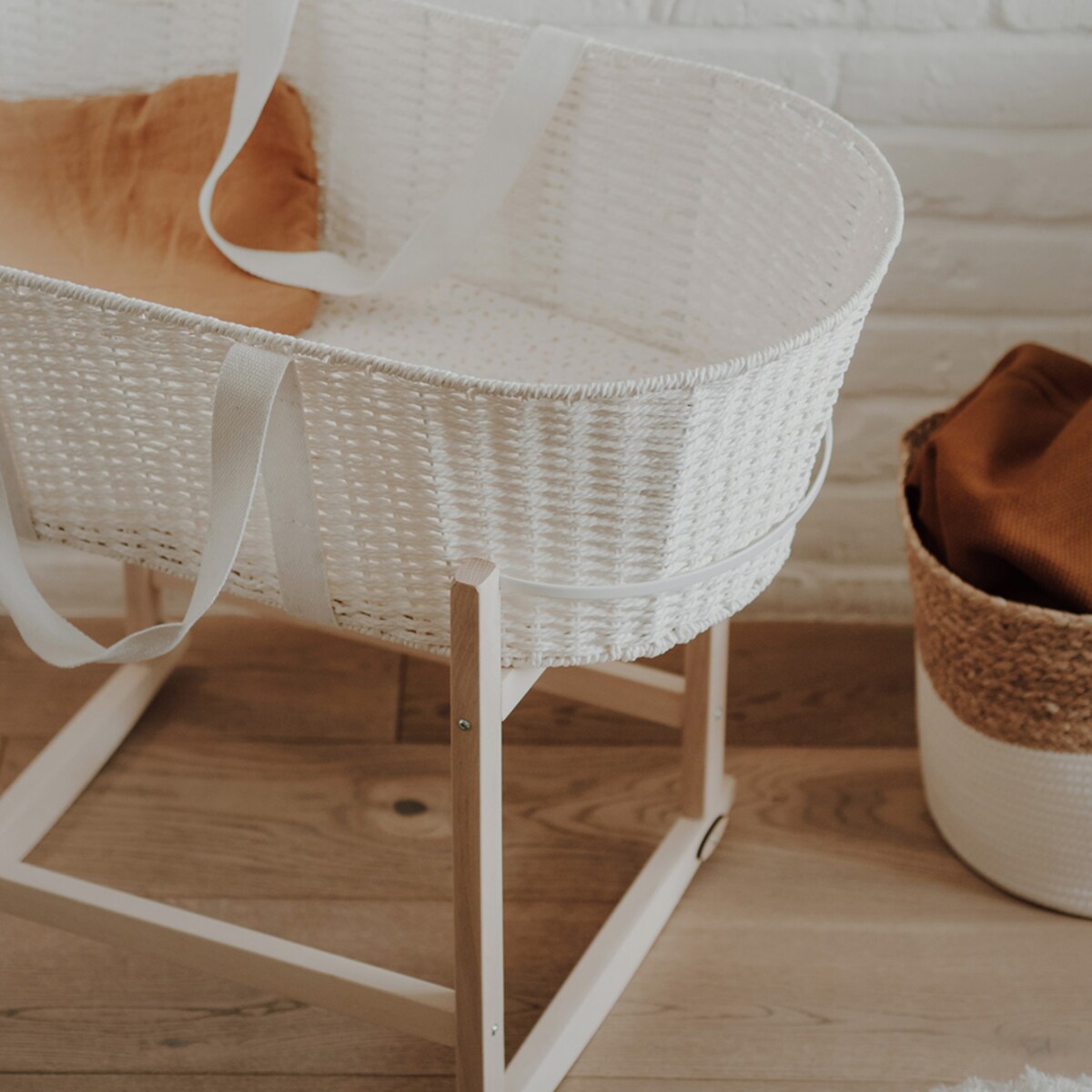 Bujak na kosz Happy Moses - RockingBaby Stand naturalny