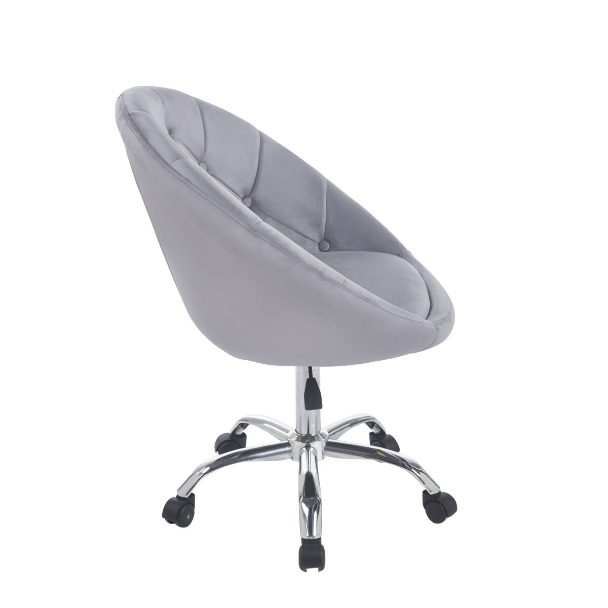 Fotel podnoszony ELEGANCKI obrotowy WELUR na kółkach RUNDO szary JUMIhome