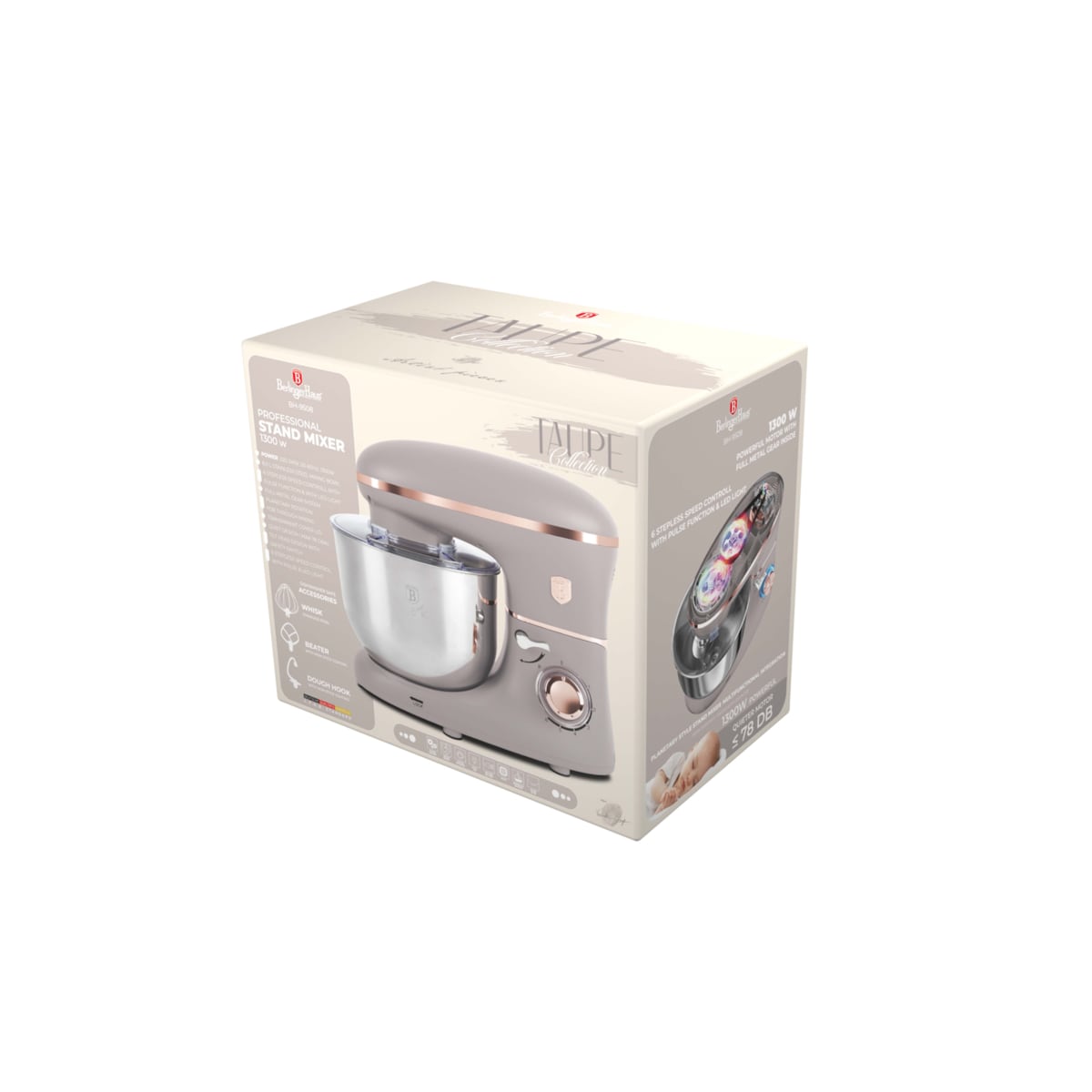Robot kuchenny planetarny 1300W Taupe Collection BerlingerHaus BH-9508