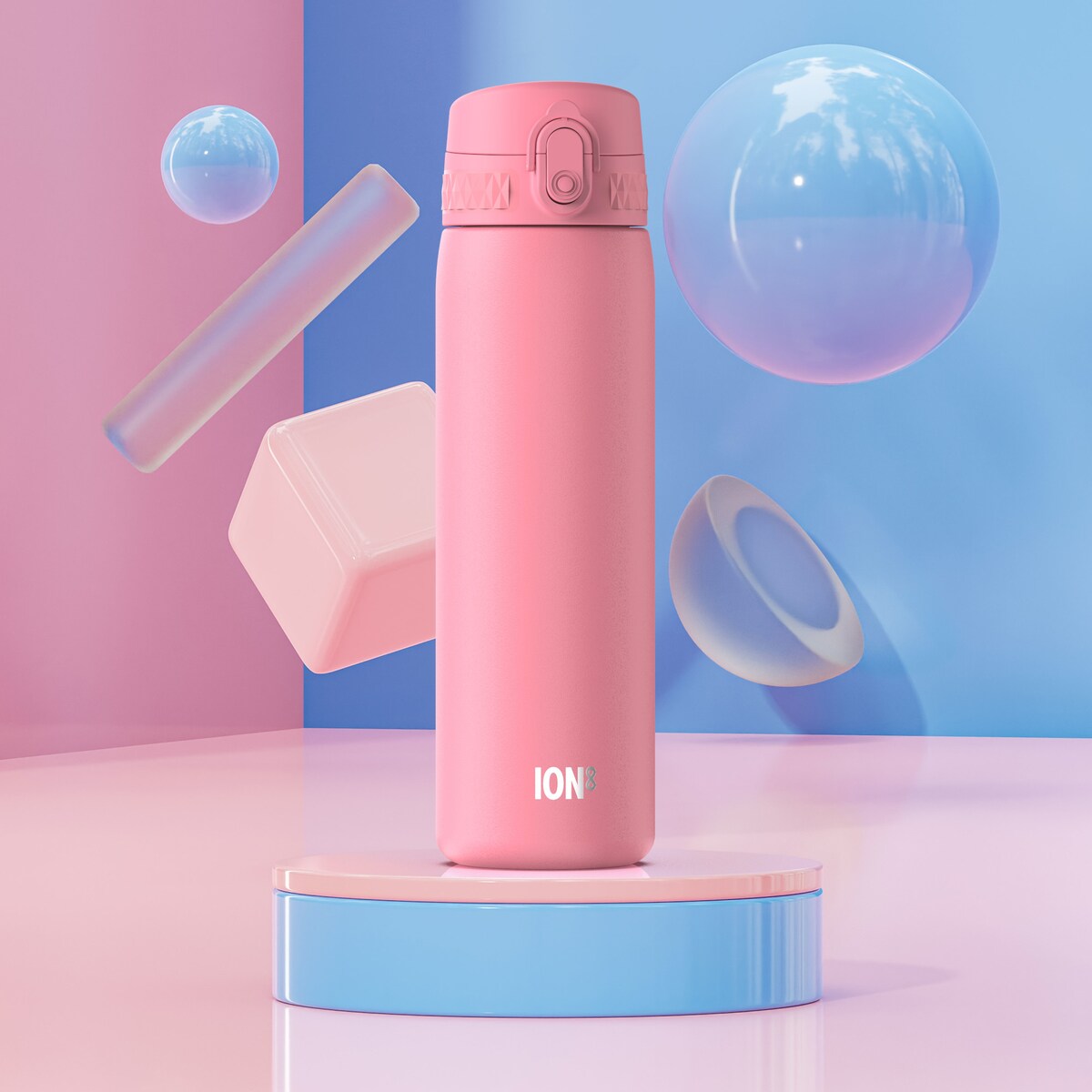 Butelka ION8 Double Wall I8TS500ROSEB Rose Bloom