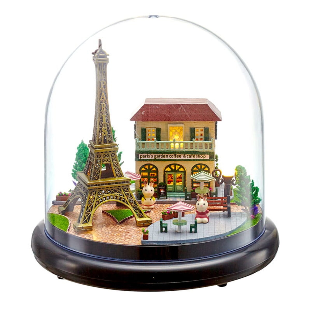 Miniaturowy domek DIY - Kawa pod wieżą Eiffla