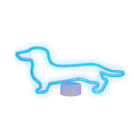 Neon LED pies niebieski FRANCIS