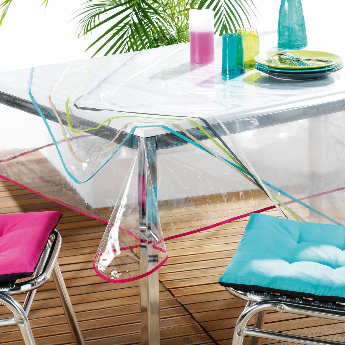 Transparentny obrus do ogrodu GARDEN B, 140 x 240 cm