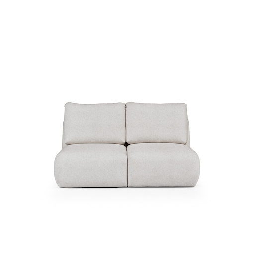 Mirel Sofa 2 osobowa bez podłokietników szara