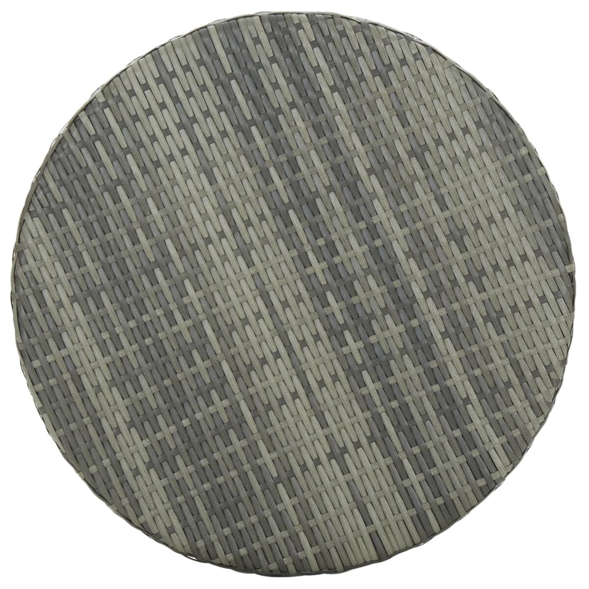 vidaXL Stolik ogrodowy, szary, 60,5x106 cm, polirattan