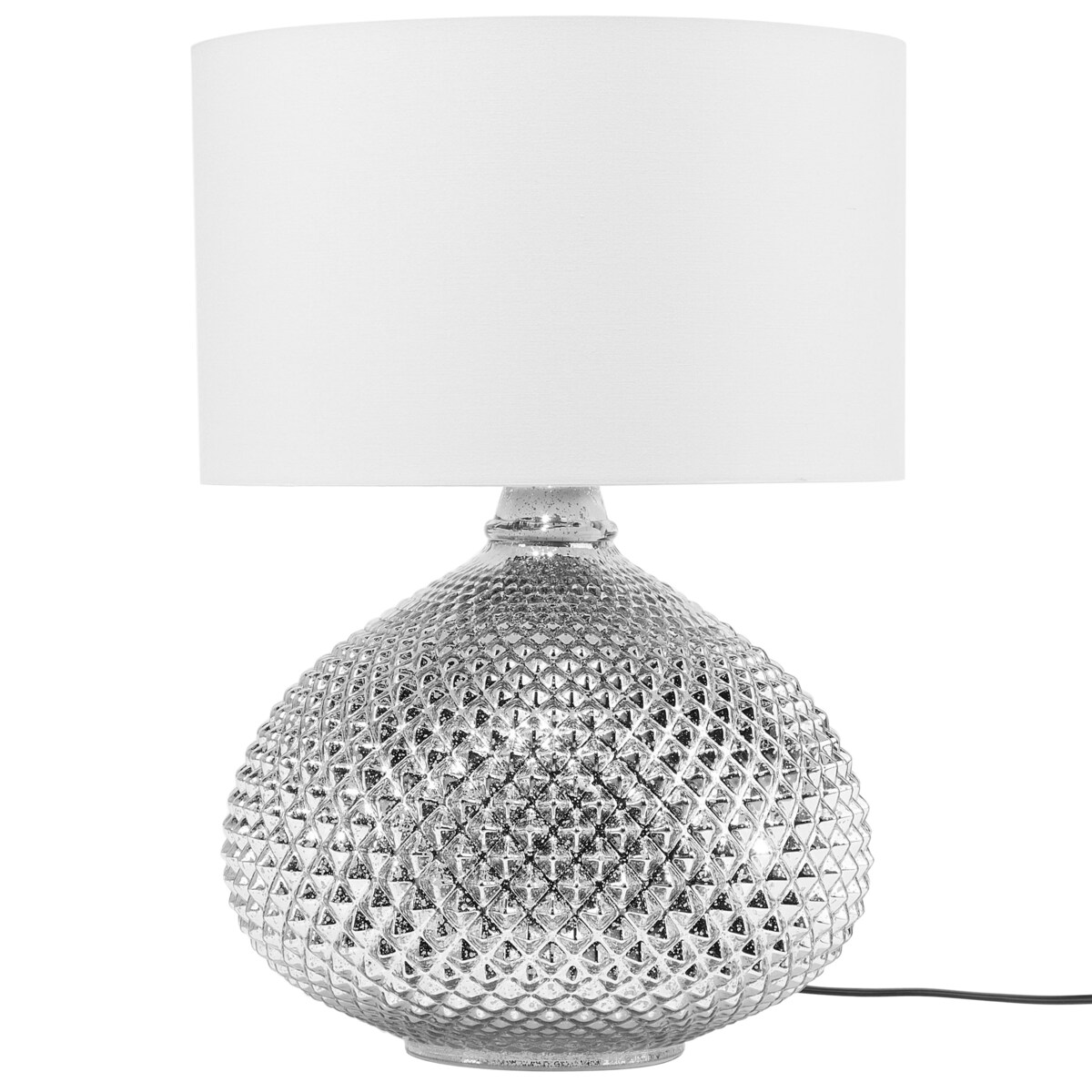 Lampa stołowa MADON Szkło Srebrny