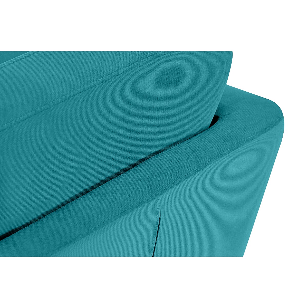 KONSIMO TAGIO Turkusowa skandynawska sofa 2-osobowa