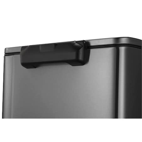 EKO Kosz na śmieci z pedałem E-Cube, 28 L+18 L, stalowy