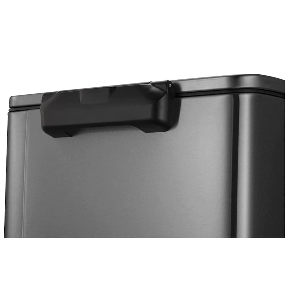 EKO Kosz na śmieci z pedałem E-Cube, 28 L+18 L, stalowy