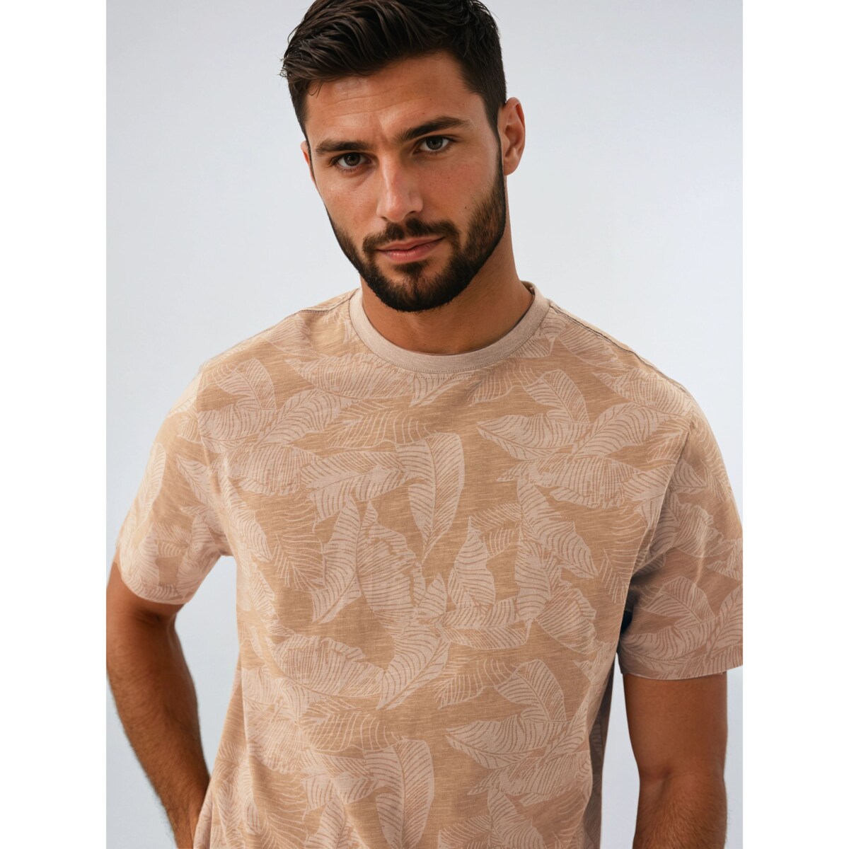 Piżama South 42599 -02X Beżowo-Niebieski, M