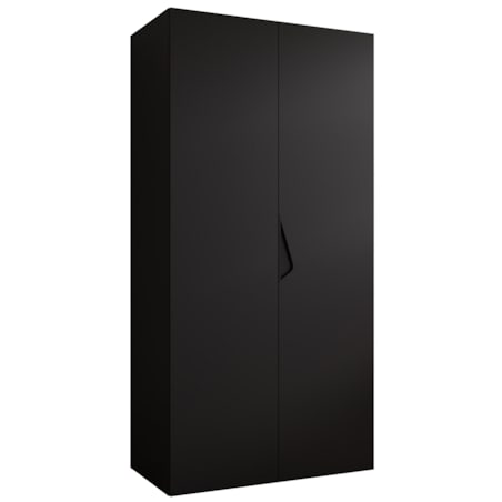 Szafa uchylna Sandi 1 100 wys 202 cm Czarny + u Czarny