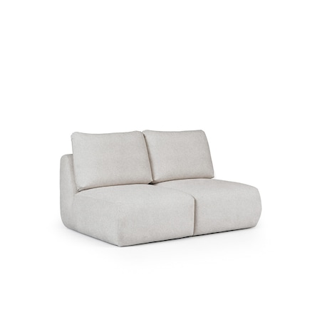 Mirel Sofa 2 osobowa bez podłokietników szara